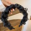 Diadema de Terciopelo Primavera y Verano Diadema para Mujer Celebridad de Internet 2024 Nuevo Cabello Presionado Retro Francés Tocado de Alta Gama