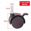 Ruedas de fábrica 1 pulgada 1.5 pulgadas 2 pulgadas ruedas de tornillo para muebles ruedas de plástico PP estante rueda universal móvil