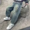 Calças de Outono para Meninos Crianças Primavera e Outono 2025 Novos Jeans Rasgados para Meninos Calças Longas Casuais Tendência