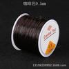 Linha elástica de seda de peixe transparente redonda 100 m linha de cristal colorida corda elástica para miçangas DIY material para acessórios de joias