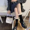 Calcetines de Ballet de Encaje Estilo Desfile de Moda Otoño e Invierno, Calcetines Holgados Estilo Japonés de Malla, Calcetines JK hasta la Pantorrilla, Calcetines Finos de Color Sólido para Pantorrilla de Mujer