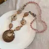 Collar Largo con Colgante de Estrella de Mar Bohemio Retro con Cuentas Cadena Apilada de Suéter de Alta Gama para Mujer Accesorios de Estilo Étnico