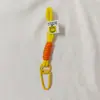 Corda de nylon colorida corda trançada mochila outdoor cordão chaveiro pingente mosquetão bolsa para celular cordão de mão pingente