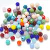 Cuentas de cristal de fútbol de 4 mm y 32 caras, Jade liso, Cortina, Joyería, Accesorios de cuentas DIY, Suministro directo de fábrica