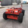 Cortador de grama de esteira com controle remoto partida elétrica aparador de ervas daninhas pequeno cortador de grama automático de escalada