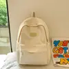 Mochila nueva, elegante y única, de gran capacidad, para estudiantes de secundaria y universidad, mochila sencilla para mujer estilo campus