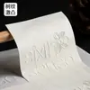 Pegatinas adhesivas con patrón de árbol en relieve personalizado, etiquetas con código QR de logotipo en relieve, pegatinas de sellado para llevar hechas a mano