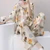 Nuevo Estilo Primavera y Verano 2026 Conjunto de Ropa para el Hogar de Manga Media, Pijama de Alta Gama, Pijama de Algodón y Seda para Mujer, Se Puede Usar Afuera