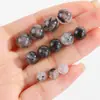 Li Cabello Negro Natural Cristal Cuentas Sueltas Pulsera de Cuentas DIY Cuentas Redondas 6/8/10mm Cuentas Cristal Accesorio de Cuenta Individual Venta al por Mayor