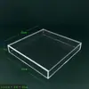 Caja de Exhibición Cuadrada de Acrílico Set de Álbumes Transparente Estuche Protector Caja de Almacenamiento a Prueba de Polvo para CD Soporte de Exhibición para Discos de Vinilo
