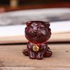 Figurinhas Esculpidas em Sândalo Roxo de Animais do Zodíaco em Desenho Animado: Rato, Boi, Tigre, Coelho, Dragão, Serpente, Cavalo, Ovelha, Macaco, Porco - Enfeites de Mesa e Presentes