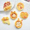 Comida de Juguete para Jugar Deliciosa Pizza diy Funda de Teléfono de Crema Accesorios de Resina Pasador Hecho a Mano Joyería para el Cabello Venta al por Mayor