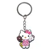Lindo Colgante Llavero Gato Kt Material PVC Pegamento Suave Accesorios de Pareja Colgante Pequeño Regalo Comercio Electrónico Transfronterizo