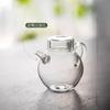 Tetera Pequeña de Vidrio de Borosilicato Alto Tetera Individual Mini Juego de Té con Filtro para Oficina Olla para Preparar Té Tendencia Nacional