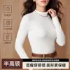 Otoño Invierno 2027 Cuello Medio Acanalado Capa Base Adelgazante Moldeador Corporal Ropa Interior Amigable con la Piel Ropa Interior Versátil Top Cálido para Mujer