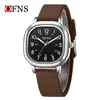 Relojes Marca Ofns Serie Puntuación Completa para Exámenes de Secundaria y Preparatoria, Relojes Silenciosos para Hombres y Mujeres, Relojes Cuadrados Luminosos