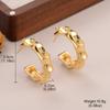 Nuevos pendientes geométricos de temperamento simple Xia Xingyue, pendientes asimétricos, personalidad de mujer, tendencia creativa, joyería al por mayor