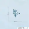 Accesorios para Uñas con Zirconia Incrustada de Cobre, Decoraciones para Uñas con Borla de Lazo Plateada, Decoraciones de Uñas Portátiles de Mariposa, Pedrería para Uñas