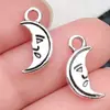 Accesorios de Joyería Europeos y Americanos Luna Hueca Cara Sonriente Sol Estrella Pulsera DIY Collar Colgante Llavero Encanto Pequeño