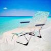 Nuevo Producto Cubierta de Microfibra para Silla de Playa Toalla para Silla Lounge Impresión Digital 3D Serie Estrella de Mar Simple Bolsa para Toalla de Playa