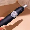 Anel Aberto Oval de Zircônia Estilo Coreano Estilo Ins Anel para Dedo Indicador Estilo Corte Retrô Joia para Mão Luxo Leve Toque de Alto Padrão Mulheres