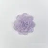 Super fada novo cetim 5cm tecido florzinha tridimensional acessórios para roupas infantis corsage adorno de cabeça flor acessório de grampo de cabelo diy material