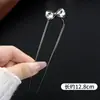 Horquilla China en Forma de U Súper de Hada, Nueva Horquilla Doble de Perlas en Forma de U Estilo Chino, Accesorio para el Cabello Hanfu Estilo Antiguo, Horquilla Simple y de Alta Gama para Mujeres