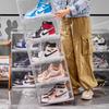 Caja de Zapatos Transparente para Mascotas Acrílico Estante Lateral con Tapa a Prueba de Polvo Gabinete Grande para Zapatos Estante de Exhibición para Almacenamiento de Tenis