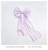 Cinta Pura Perlada Estilo Francés, Tela Ondulada de Satín Nieve para Manualidades y Lazos, Material Romántico para Envolver Ramos Florales, Suministros para Empaque de Bodas y Regalos