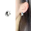 Brincos Vintage Estilo Francês Gota de Óleo para Mulheres, Personalidade Coreana, Simples e Versáteis, Brincos de Tarraxa Estilosos e Elegantes, Estilo Minimalista