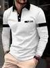 La última camisa polo casual digital de manga larga para hombre de 2026, disponible para dropshipping