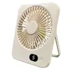 Ventilador de Mesa Digital Ultra Fino Novo Modelo Transfronteiriço Portátil USB Bateria de Longa Duração Outdoor Montado na Parede Vento Forte Multifuncional