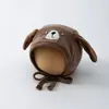 Gorro coreano para bebé Qiunan, nuevo modelo de otoño e invierno, lindo gorro para recién nacido con protección para las orejas, gorro de poner, gorro fetal para bebé