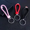 Llavero Creativo de Cordón de Cuero Tejido Hecho a Mano para Hombres, Mujeres, Parejas, Cadena para Llave de Coche Colgante Regalo Venta al por Mayor