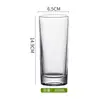 Vaso de Vidrio Transparente, Vaso para Leche, Vaso para Agua, Vaso para Bebidas de Jugo, Vaso para Comida, Vaso para Cerveza, Taza de Té, Vaso Recto para el Hogar