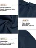 Pantalones casuales para hombre de primavera y otoño, lino estilo americano, transpirables, cómodos, corte holgado, cordón, pantalones deportivos, hechos a medida