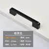 Manija de Mesita de Noche, Manija de Puerta de Armario de Dormitorio, Manija de Puerta Negra de Aleación de Aluminio, Manija Negra de Mueble de TV