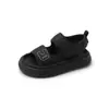 Sandalias Deportivas para Niñas 2026 Verano Nuevas Casuales para Niños y Niñas con Velcro, Punta Abierta, Zapatos de Playa con Suelas Suaves