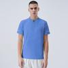 Camiseta deportiva fina de seda fría para fitness, de secado rápido, transpirable, con cuello redondo, para hombre, para verano, para correr y maratón