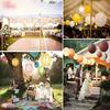 Fábrica direta lanternas de papel Mid-Autumn Festival casamento redondo cor decorativa abajures crianças pintura diy lanternas de papel