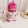 [Solo para Ropa] Conjunto de Ropa de Bebé Estilo Wang Sulong Liso Dragón Bollo Chaqueta y Falda Reemplazo