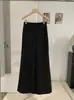 KEKEZOON 2026 Otoño Nuevo Cintura Alta Adelgazante Cordón Casual Pierna Ancha Sueltos Micro Acampanados Pantalones 9030