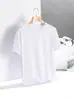 Camiseta de Gelo de Seda de Manga Curta para Homens de Comércio Exterior de Verão, Malha Colorida Sólida Tendência Solta Esportiva Secagem Rápida Tamanho Grande Gola Redonda