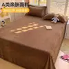 Lençol de cama de veludo de leite de inverno classe A peça única espessado com mais veludo veludo de coral conjunto de três peças para dormitório pessoa solteira 180x200
