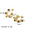 Pendientes de perlas de alta gama de moda pendientes de acero de titanio acero inoxidable chapado en oro de 18 quilates pendientes para mujer pendientes transfronterizos pendientes explosivos