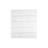 Vendas Diretas da Fábrica Adesivos de Parede de Espuma Padrão Tijolo 3D Estéreo Anticolisão Autoadesivo Rodapé de Parede de Quarto Papel de Parede Padrão Tijolo Imitação