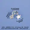 Plata Pura 999 Colgante Amuleto Estrella de la Suerte Vintage Pulsera Tejida Collar Accesorios DIY Hechos a Mano Venta al por Mayor