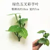 Plástico Cinco Pontas Rabanete Verde Folha de Lótus Artificial Flor Planta Verde Pequena Flor Artificial Ornamento Rochedo Interno Micro Paisagem Adereços