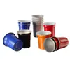 Copo de Alumínio 9oz Copo de Café Copo para Bebida Fria Copo de Alumínio de Grau Alimentício com Borda Enrolada e Padrão de Logotipo Personalizado Copo de Alumínio de Grau Alimentício