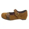Zapatos retro Mary Jane para mujer de otoño con hebilla de cinturón y tacón grueso, nuevo modelo 2026, que aumentan la altura, zapatos de tacón de corte bajo, Lademei